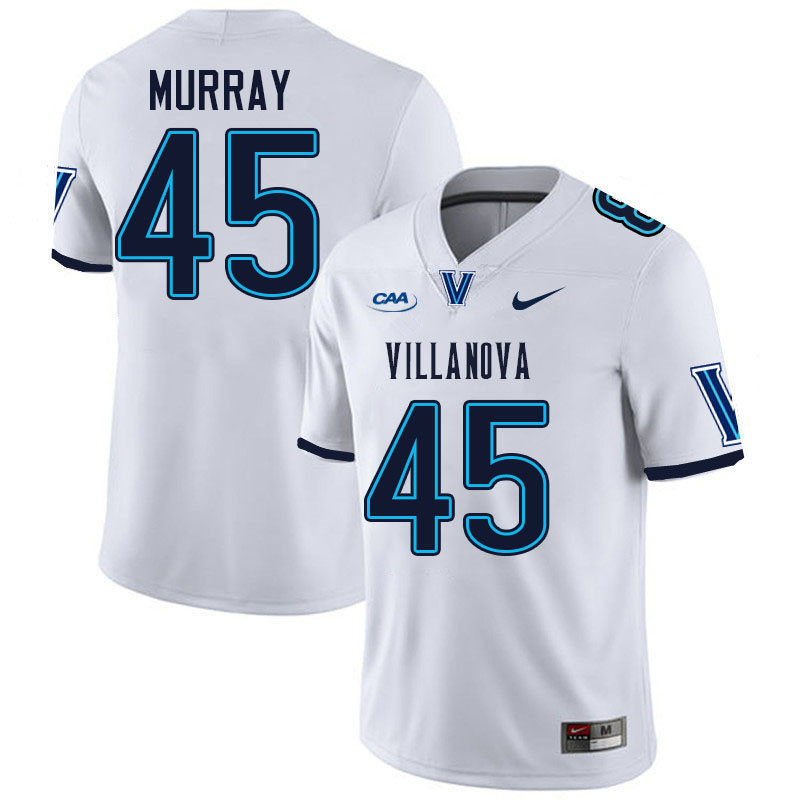 Villanova Wildcats #45 Walker Murray College Football Jerseys Stitched-White